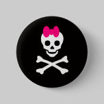 Skull Princess buttons