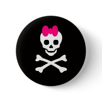 Skull Princess buttons