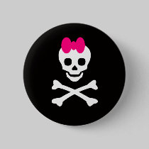 Skull Princess buttons