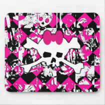 Skull Princess Graffiti mousepads