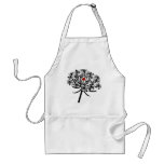 Skull Queen Anne's Lace aprons