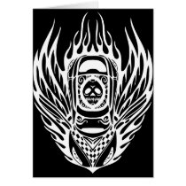 Skull Racing Car cards