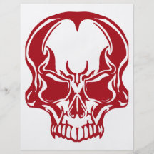 Skull Red Full Color Flyer
