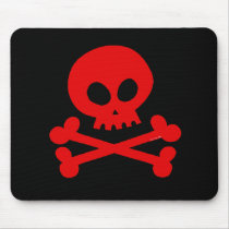 Skull (red) mousepads