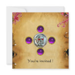 SKULL RIDERS amethyst Personalized Invites