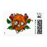 Skull Rose postage