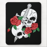 Skull, Roses and Dagger mousepads