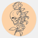 SKULL ROUND STICKERS