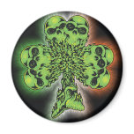 Skull Shamrock II Magnets