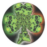 Skull Shamrock II Sticker
