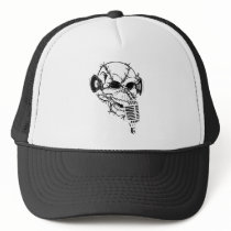 Skull Singing Americana Customizable hats