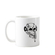 Skull Singing Americana Customizable mugs