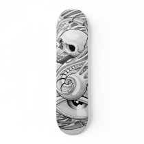 artsprojekt, drawing, nontextual matter, Volume rendering, bone, mouse, graphics, frame, Cranial cavity, artwork, head, animal, face, Craniata, mandible, skeleton, brain, stereoscopic vision, ungulates, frontal bone, wikt:skalli, bald, Latin, Skateboard with custom graphic design