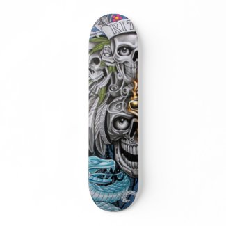 skull skateboard