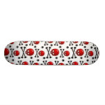 skull skateboard deck