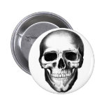Skull Skeleton Head Scary Creepy Halloween buttons