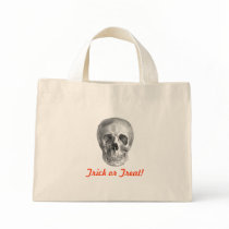 Skull Sketch perfect for Halloween party needs! Canvas Bags