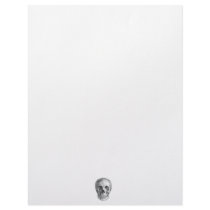 Skull Sketch perfect for Halloween party needs! Personalized Letterhead