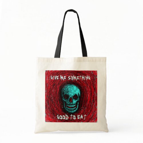 Skull Smile Scratch Halloween Bag Red Blue bag