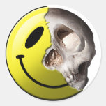 Skull smiley stickers stickers