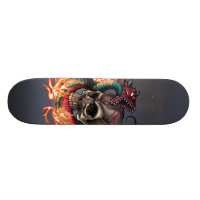Skull   Snake Skateboard