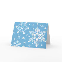 Skull Snowflakes cards