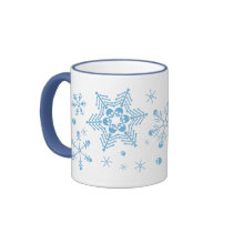 Skull Snowflakes Coffee Mugs