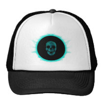 skull, dead, space, Trucker Hat with custom graphic design