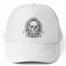 Skull Spade with gold Mesh Hat