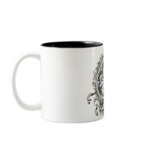 Skull Spade with gold Coffee Mug