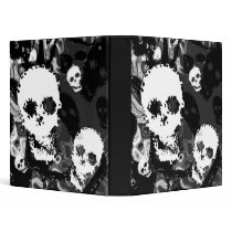 Skull Spectres B&W binder