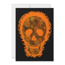 Skull Spectres Big Skull Orange invitation