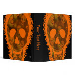 Skull Spectres Big Skull Orange 'Your Text' binder