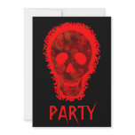 Skull Spectres Big Skull Red 'Party' invitation