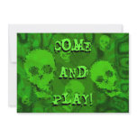 Skull Spectres 'Come and Play!' invitation
