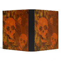 Skull Spectres Orange binder