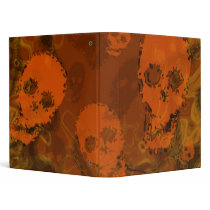 Skull Spectres Orange (large skull) binder