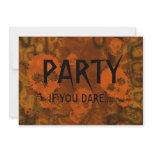 Skull Spectres Orange 'Party..If you dare' Custom Invites