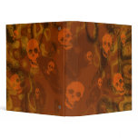 Skull Spectres Orange (small skull) binder
