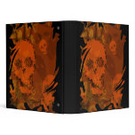 Skull Spectres Orange swirl binder