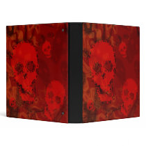 Skull Spectres Red binder