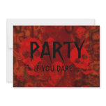 Skull Spectres Red 'Party..If you dare' invitation