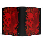 Skull Spectres Red swirl binder