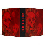 Skull Spectres Red 'Your Text' binder