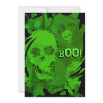 Skull Spectres swirl 'BOO!' invitation