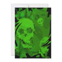 Skull Spectres swirl invitation