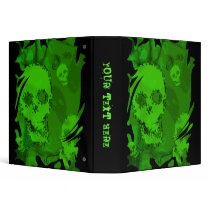 Skull Spectres swirl 'Your Text' binder