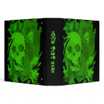Skull Spectres swirl 'Your Text' binder