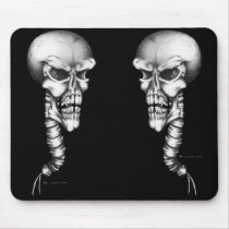 Skull & Spine mousepads by serenitystudios Skull & Spine mousepads