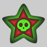 Skull Star Sticker stickers